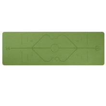 Load image into Gallery viewer, 6mm Thick TPE Yoga Mat with Position Line 183*61cm Non Slip Carpet For Beginner Exercise Pads Fitness Gym Mats Tasteless Pilates