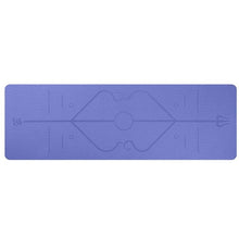 Load image into Gallery viewer, 6mm Thick TPE Yoga Mat with Position Line 183*61cm Non Slip Carpet For Beginner Exercise Pads Fitness Gym Mats Tasteless Pilates