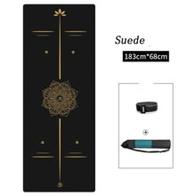 Load image into Gallery viewer, Premium 6mm Thick Yoga Mat Eco Friendly Non Slip Ultra Dense Body Alignment Gold Line Workout Mat for Yoga Pilates Exercises