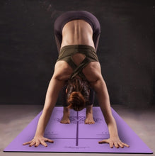 Load image into Gallery viewer, Position Line More Longer Natural Rubber Non-Slip Tapete Yoga Suede Fabric Lose Weight Exercise Mat Fitness Yoga Mat
