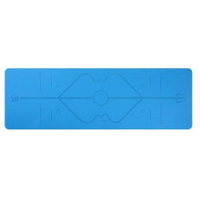 Load image into Gallery viewer, 6mm Thick TPE Yoga Mat with Position Line 183*61cm Non Slip Carpet For Beginner Exercise Pads Fitness Gym Mats Tasteless Pilates
