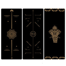 Load image into Gallery viewer, Premium 6mm Thick Yoga Mat Eco Friendly Non Slip Ultra Dense Body Alignment Gold Line Workout Mat for Yoga Pilates Exercises
