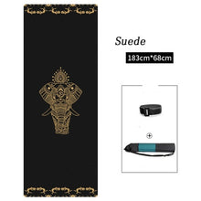 Load image into Gallery viewer, Premium 6mm Thick Yoga Mat Eco Friendly Non Slip Ultra Dense Body Alignment Gold Line Workout Mat for Yoga Pilates Exercises
