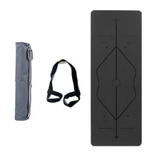 Load image into Gallery viewer, Sky Blue PU Anti-slip Exercise Pad Natural Rubber Yoga Pad Beginners Assist Padding Hot Yoga Exercise Pad 5mm Thickness

