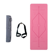 Load image into Gallery viewer, Sky Blue PU Anti-slip Exercise Pad Natural Rubber Yoga Pad Beginners Assist Padding Hot Yoga Exercise Pad 5mm Thickness
