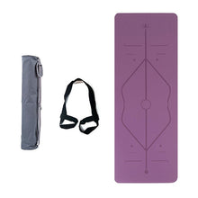 Load image into Gallery viewer, Sky Blue PU Anti-slip Exercise Pad Natural Rubber Yoga Pad Beginners Assist Padding Hot Yoga Exercise Pad 5mm Thickness
