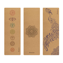 Load image into Gallery viewer, 183X61cm Natural Rubber Cork Yoga Mat Fitness Gym Sports Mats Pilates Exercise Pads Non-slip Yoga mats 5mm Absorb Sweat Odorless
