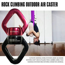 Load image into Gallery viewer, Outdoor universal wheel rotation linker 360-degree rotating shaft 3000 kg pulling force Climbing aerial yoga hammock rotation ri
