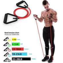 Load image into Gallery viewer, 5 pieces 120cm Rope Rubber Bands for Fitness Equipment Yoga Pull Rope Elastic Resistance Bands  Expander Exercise Tube Training
